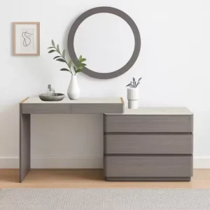 Linea Taupe Modular Vanity with Dresser Unit