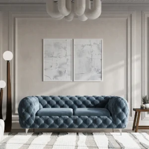 Velmara Tufted Velvet Sofa