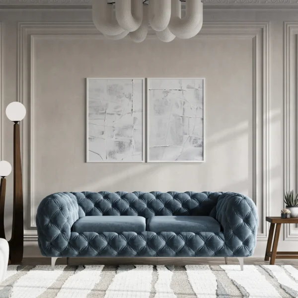 Velmara Tufted Velvet Sofa
