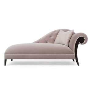 Christopher Guy Velvet Scroll Arm Chaise Lounge