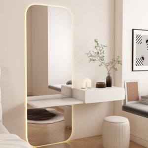 Luma Wall-Mounted Dressing Table with Full-Length Mirror