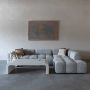 Cubora Extendable L-Shape Sofa – Light Grey