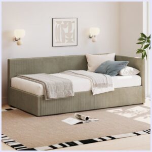 Corduroy Storage Daybed