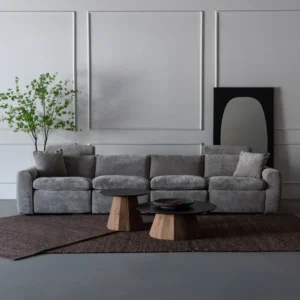 Sorella Grey Modular Recliner Sofa