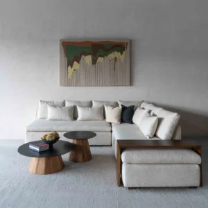 Zavira Light Grey L-Shape Sofa