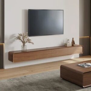 Aeris Wall-Mounted Wooden TV Cabinet