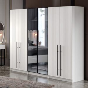 6-Door Mirror Wardrobe