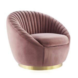 Whirl Luxe Velvet Swivel Accent Chair