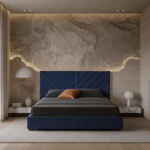 Textured Linen Full Headboard