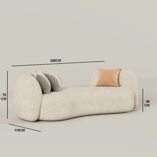 Solora Pebble Bouclé Chaise