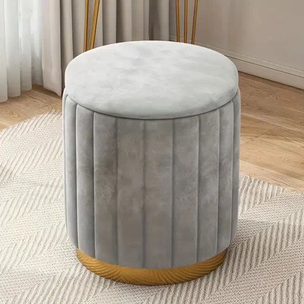 Mira Velvet ottoman Stool