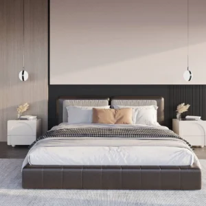 Emmetto Black Contrast Bed