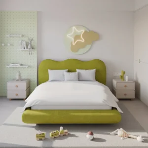 Noami Velvet Wave Bed