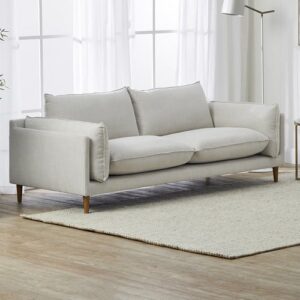 Lunara Slim Arm Beige Sofa