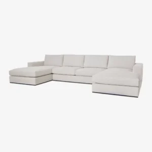 Braxton Plush L-Shaped Deep Sectional Sofa