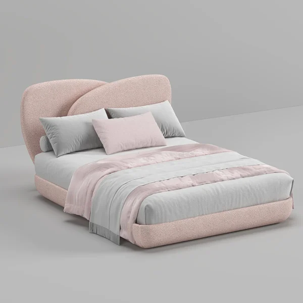 tulip upholstered bed